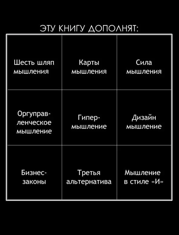 Шесть шляп мышления Эдвард Де Боно Карты мышления Тони Бьюзен Сила - фото 107