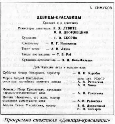 Мы с Вацлавом Яновичем вместе ставили пьесу Симукова Девицыкрасавицы о - фото 6