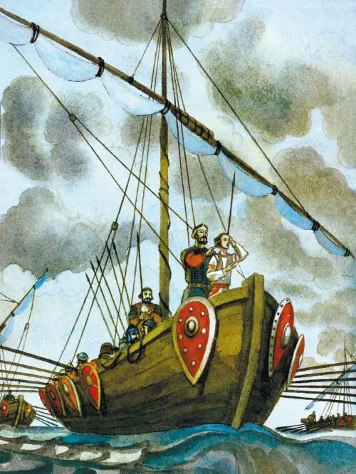 Вот и движет сюда один из таких отрядов Вместе с отрядом и плывёт Микула - фото 17