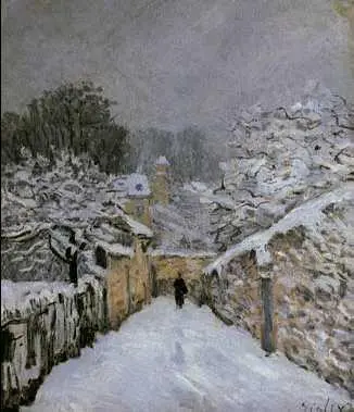 А Сислей Снег в Лувесьенне 1878 г Музей дОрсэ Париж А Сислей - фото 138