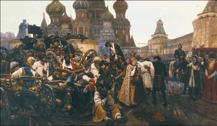В И Суриков Утро стрелецкой казни 1881 г Государственная Третьяковская - фото 181