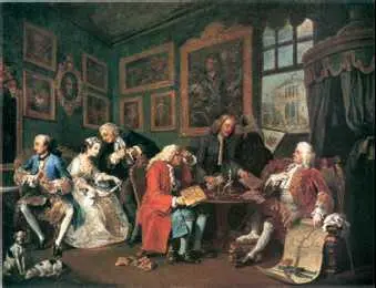 У Хогарт Брачный контракт Первая картина из серии Модный брак 174345 - фото 292