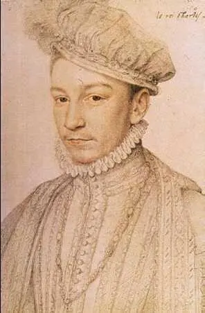 Ф Клуэ Портрет Карла IX Чёрный мел сангина 156669 гг Государственный - фото 46