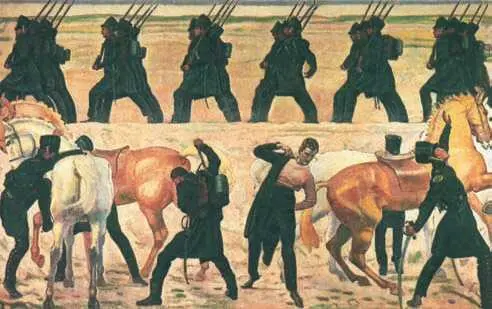 Ф Ходлер Выступление Йенских студентов в 1813 г Фреска 1908 г - фото 48
