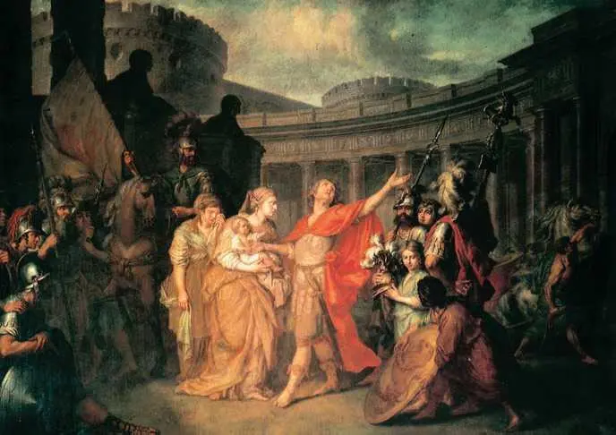 А П Лосенко Прощание Гектора с Андромахой 1773 г Государственная - фото 35