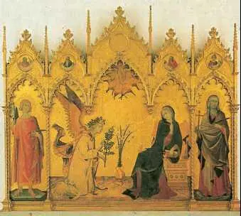 С Мартини Благовещение 1333 г Галерея Уффици Флоренция Мартини - фото 89