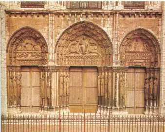 Королевский портал собора Шартр 12 в ПÓРТИКот лат porticus выступающая - фото 325