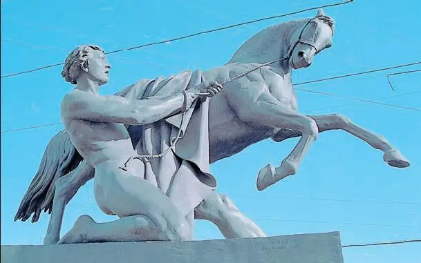 П К Клодт Укротители коней Бронза 183850 гг Аничков мост - фото 226