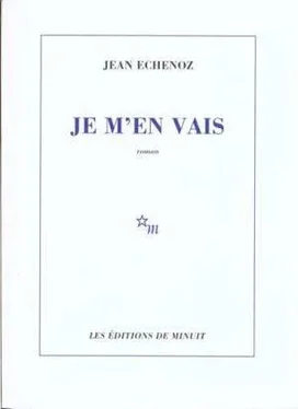 Jean Echenoz Je m’en vais обложка книги