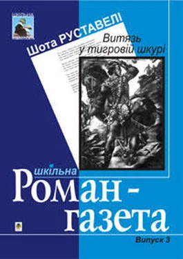 Шота Руставелі Витязь у тигровій шкурі обложка книги