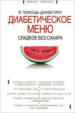 Михаил Ахманов Сладкое без сахара. Диабетическое меню обложка книги