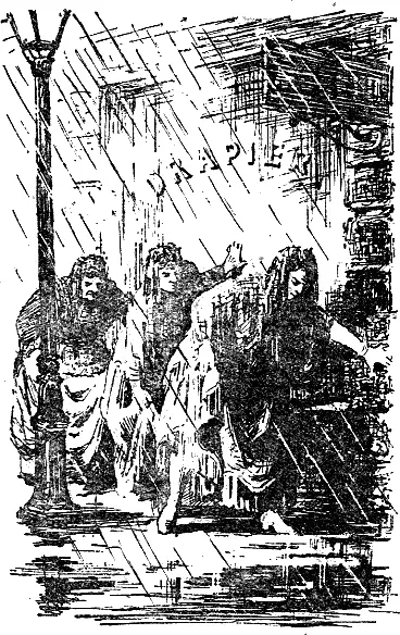 У всех трех вместо шляп были кружевные косынки и этим они обращали на себя - фото 6