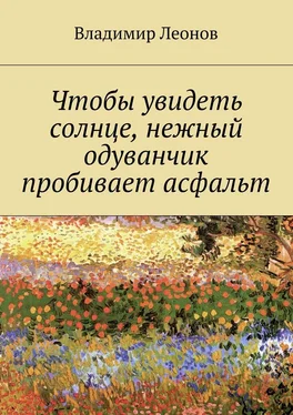 Владимир Леонов Чтобы увидеть солнце, нежный одуванчик пробивает асфальт обложка книги