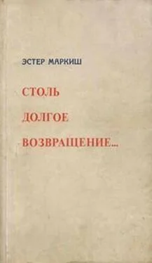 Эстер Маркиш Столь долгое возвращение… обложка книги