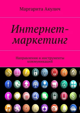 Маргарита Акулич Интернет-маркетинг. Направления и инструменты коммуникаций обложка книги