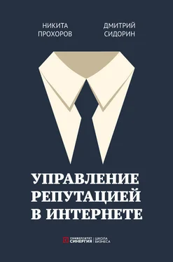 Никита Прохоров Управление репутацией в интернете обложка книги