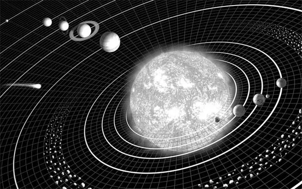 Рис 2Схема Солнечной системы Солнца составляют девять больших планет - фото 3