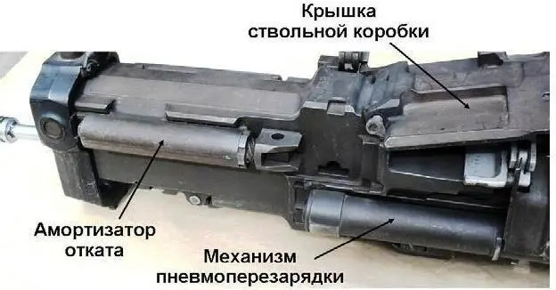 Рис 2 12 Амортизатор отката Звеньеотводслужит для отвода звеньев и - фото 13