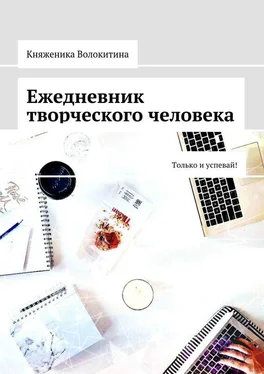 Княженика Волокитина Ежедневник творческого человека. Только и успевай! обложка книги