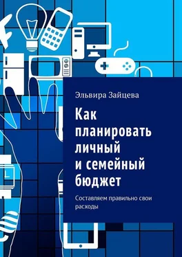 Эльвира Зайцева Как планировать личный и семейный бюджет. Составляем правильно свои расходы обложка книги