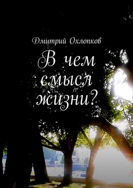 Дмитрий Охлопков В чем смысл жизни? История, основанная на реальных событиях каждого человека обложка книги