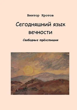 Виктор Кротов Сегодняшний язык вечности. Свободные трёхстишия обложка книги