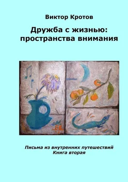 Виктор Кротов Дружба с жизнью: пространства внимания. Письма из внутренних путешествий. Книга вторая обложка книги