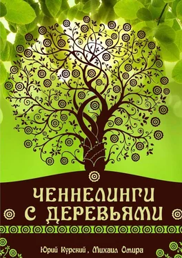 Юрий Курский Ченнелинги с деревьями. Ченеллер Михаил Омира обложка книги