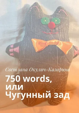 Светлана Окулич-Казарина 750 words, или Чугунный зад обложка книги