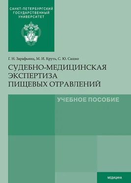 Михаил Круть Судебно-медицинская экспертиза пищевых отравлений обложка книги