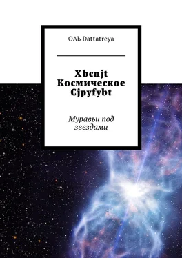 ОАЬ Dattatreya Xbcnjt Космическое Cjpyfybt. Муравьи под звездами обложка книги