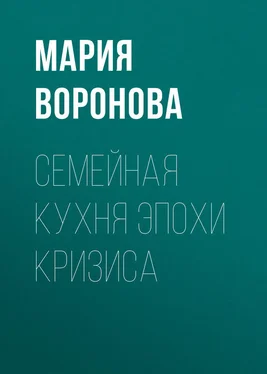 Мария Воронова Семейная кухня эпохи кризиса обложка книги