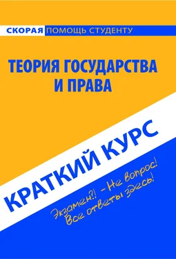 Коллектив авторов Теория государства и права. Краткий курс обложка книги