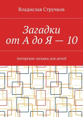 Владислав Стручков Загадки от А до Я – 10. Авторские загадки для детей обложка книги