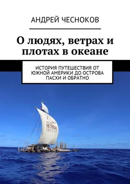 Андрей Чесноков О людях, ветрах и плотах в океане. История путешествия от Южной Америки до острова Пасхи и обратно обложка книги