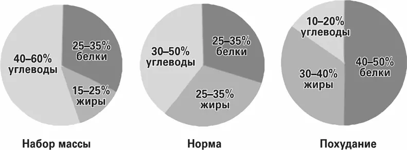 Соотношение белков жиров и углеводов Итак просидев по две недели то на - фото 2