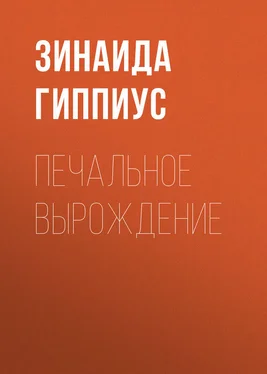 Зинаида Гиппиус Печальное вырождение обложка книги