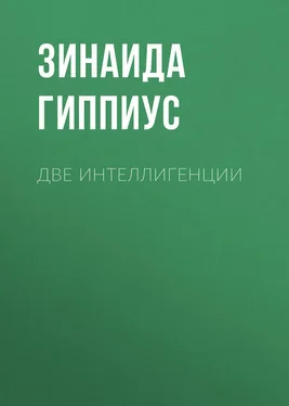 Зинаида Гиппиус Две интеллигенции обложка книги