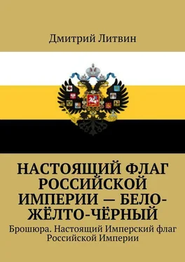 Дмитрий Литвин Настоящий флаг Российской Империи – бело-жёлто-чёрный. Брошюра. Настоящий Имперский флаг Российской Империи обложка книги