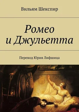 Вильям Шекспир Ромео и Джульетта. Перевод Юрия Лифшица обложка книги