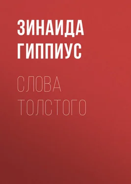 Зинаида Гиппиус Слова Толстого обложка книги