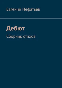 Евгений Нефатьев Дебют. Сборник стихов обложка книги