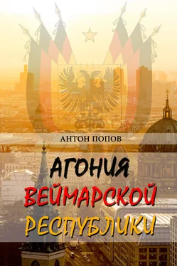 Антон Попов Агония Веймарской республики обложка книги