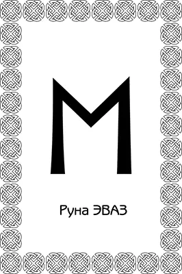 Руна Эваз позволяет переходить из мира в мир совершать астральные выходы - фото 59