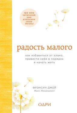 Фрэнсин Джей Радость малого. Как избавиться от хлама, привести себя в порядок и начать жить обложка книги