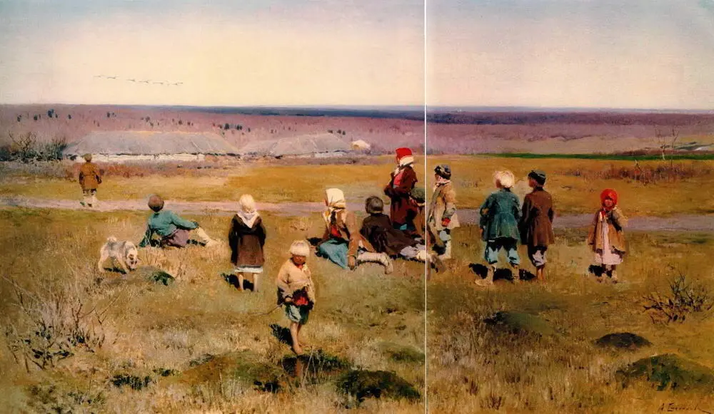 Журавли летят 1891 Государственная Третьяковская галерея Москва Как он - фото 29