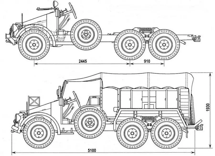 Армейский грузовик Krupp L2H143 19371941 гг Автомобиль Steyr 2000А - фото 30