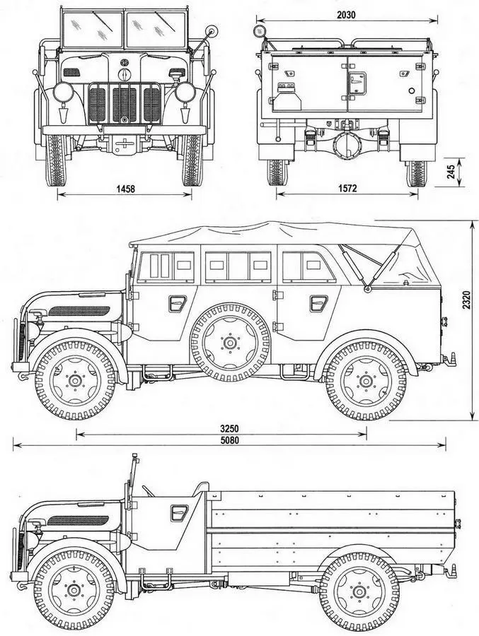 Автомобиль Steyr 2000А Pritsche Технические характеристики автомобиля - фото 31