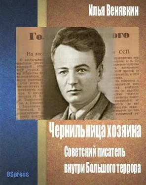 Илья Венявкин Чернильница хозяина: советский писатель внутри Большого террора. обложка книги