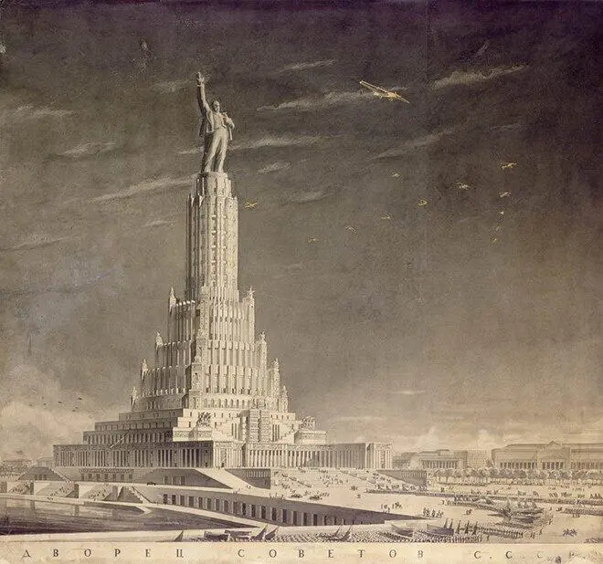 Проект Дворца Советов Архитектор Борис Иофан 1933 год DIOMEDIA Ни один - фото 27